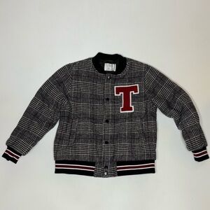 Zara PLAID BOMBER JACKET girls size 10 NWT